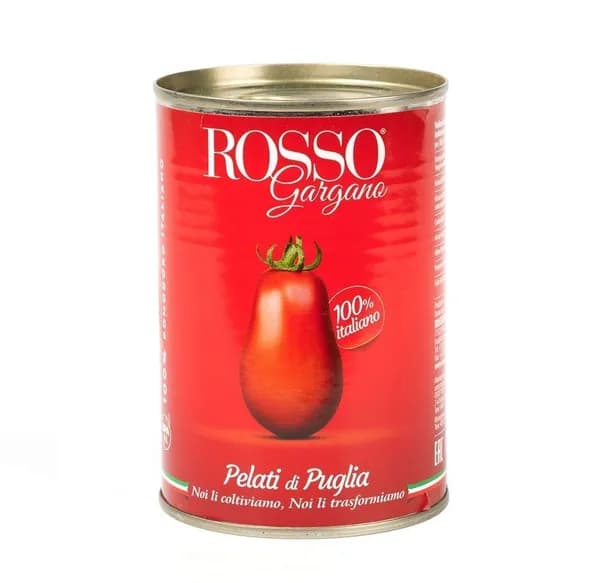 Томаты Rosso Gargano Pelati очищенные целые в собственном соку, Италия, 400 г