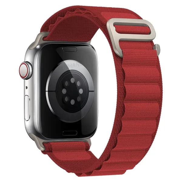 Тканевый ремешок для смарт-часов Apple Watch Series 1-10 и SE 38mm , 40mm , 41mm / Нейлоновый браслет Альпийская петля ремень для умных часов Эпл Вотч