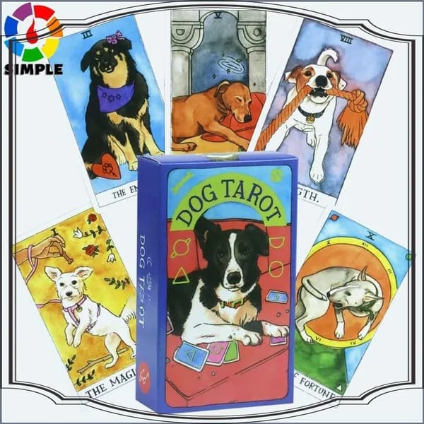 Dog Tarot Deck Колода Таро для собак, 78 карт, вдохновленная образом мудрого компаньона.