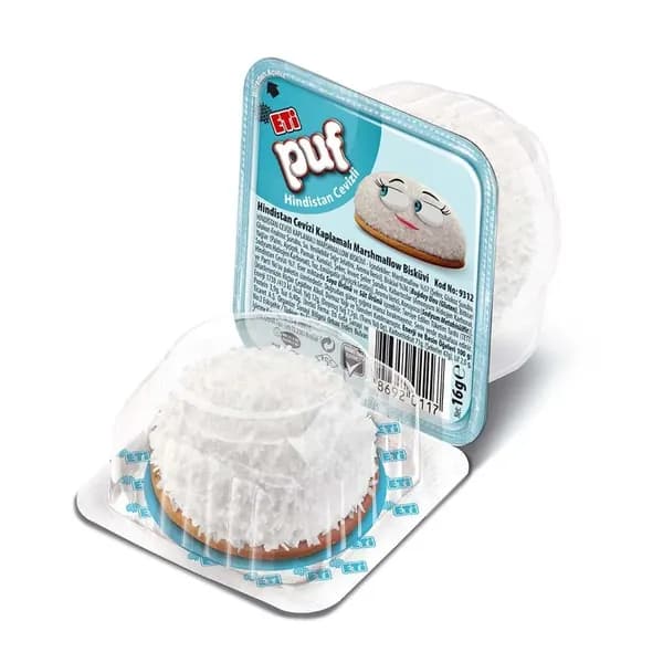 Eti Puf Coconut Biscuits 16 G