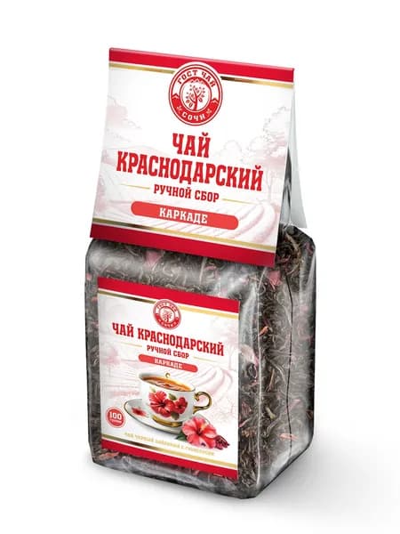 Краснодарский чай Ручной сбор 100г черный Каркаде