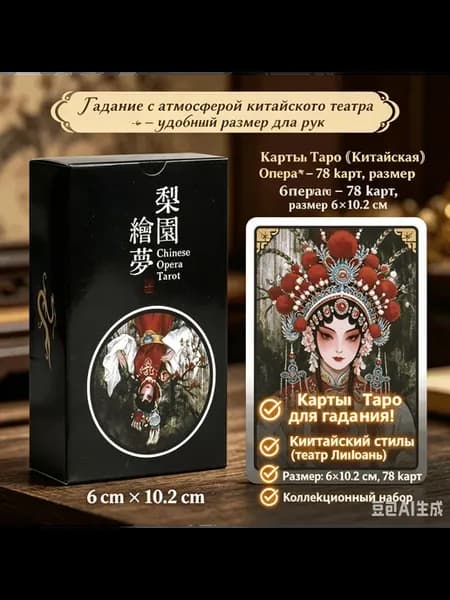 Карты Таро Мечты о театральном саду, китайский стиль, 78 в