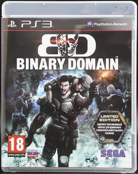 Игра Binary Domain PS3 ENG Русская документация
