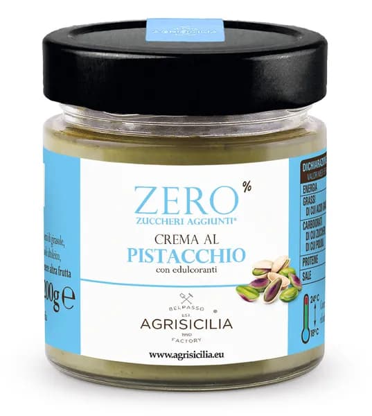 Фисташковая паста 40% фисташек без сахара 200 гр. Agrisicilia