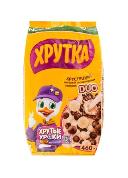 Хрутка Сухой завтрак duo, шоколадный, 460 г