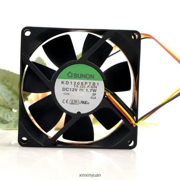 KD1208PTB1 8025 12V 1.7W 0.14A Бесшумный вентилятор охлаждения 8 см