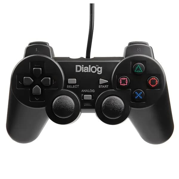Геймпад Dialog GP-A11 вибрация, 12 кнопок, чёрный - usb
