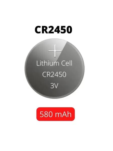 Батарейка литиевая CR2450 3V, 580 mAh, уп. 1 шт.