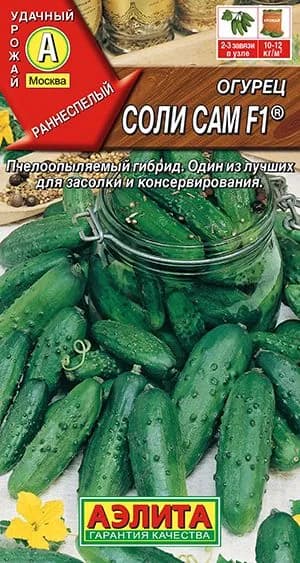 Семена Огурец Соли Сам F1 (10 шт) - Аэлита