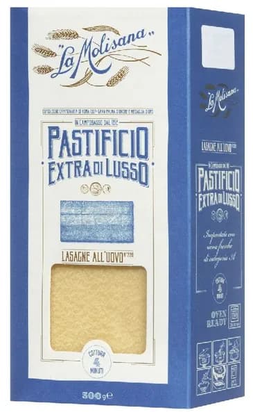 Макаронные изделия La MOLISANA 220 LASAGNE DI SFOGLIA Лазанья яичная 500г