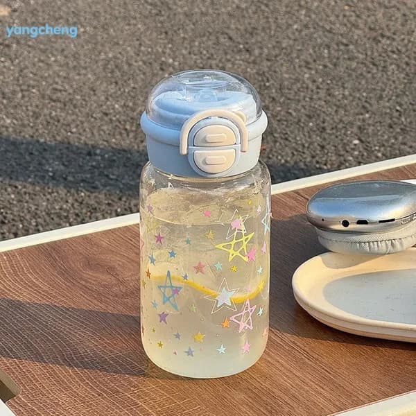 Детская бутылка для воды 500 мл с трубочкой
