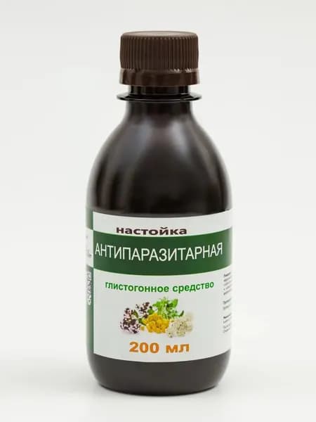 Травяная настойка Антипаразитная при лямблиях, глистах, гельминтозе, для детоксикации Silver Giller, 200 мл