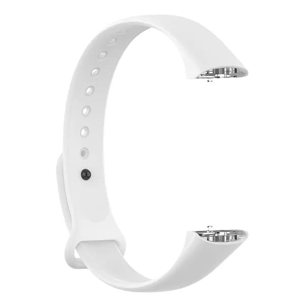 Чехол-ремешок с застежкой для Samsung Galaxy Fit SM-R370 из мягкого TPE, белый