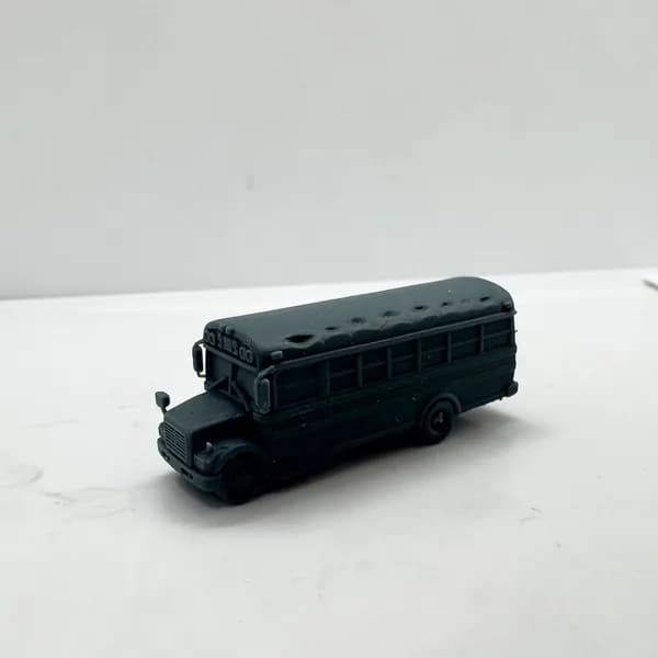 Сборная модель 1/160: 3D-печать: американский школьный автобус, ретро-автобус