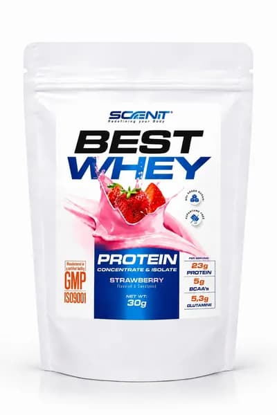 Протеин сывороточный Scenit Nutrition Протеин Best Whey 30гр - Вкус: Клубника,одна порция