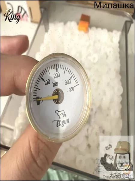 Манометр 350Atm, D25, G1/8, для винтовки, для баллона, PCP, для заправочной станции (R)
