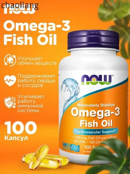 Омега 3 NOW Omega-3 EPA DHA 1000 мг 100 капсул