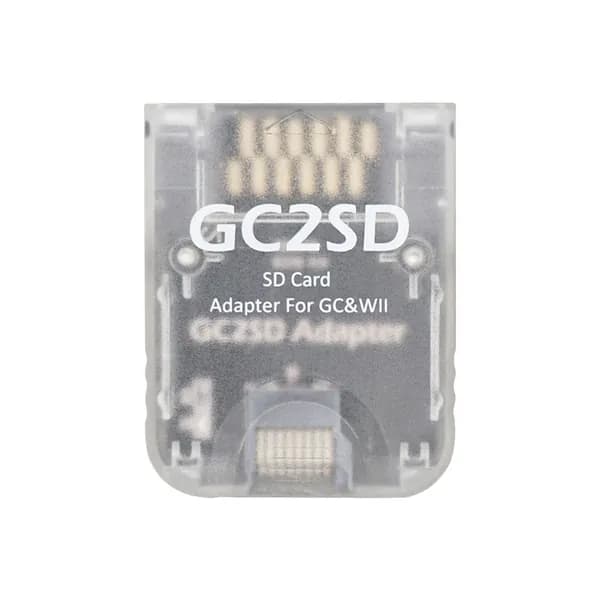 Прозрачная модель второго поколения Устройство для чтения TF-карт GameCube Wii GC2SD