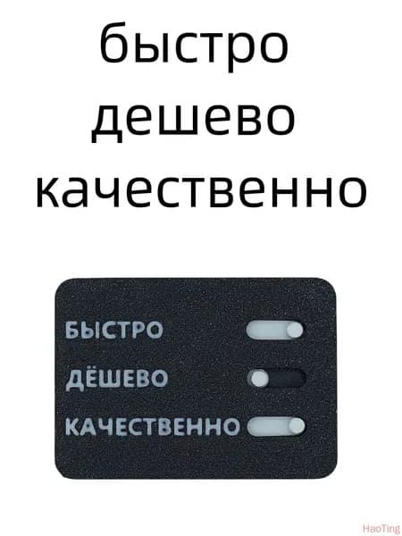 Интерактивная карточка "Быстро-Дёшево-Качественно"