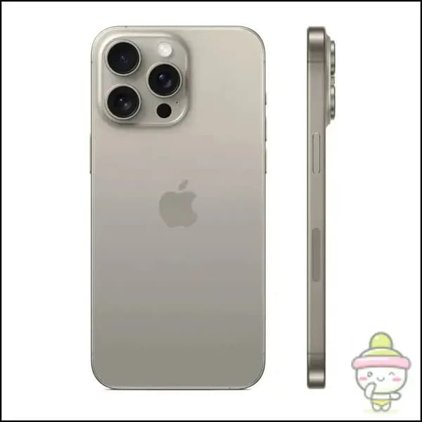 Муляж iPhone 15 Pro Natural Titanium / Макет-копия смартфона Айфон 15 Про натуральный титан / Образец для витрины iPhone 15 Pro натуральный титан