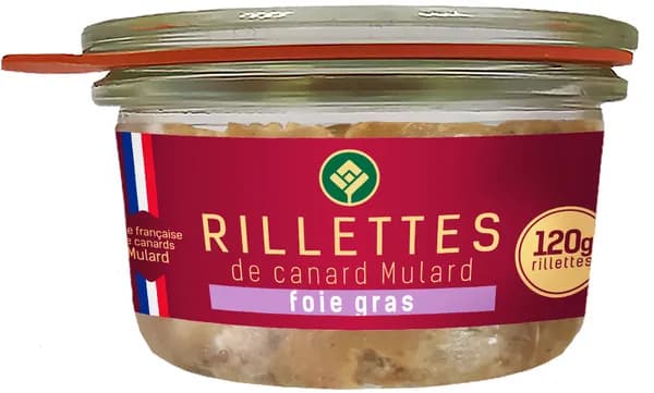 Рийет-паштет со сливочным фуа-гра из мяса уток "Кон Фи", Беларусь, стекло, 120 г