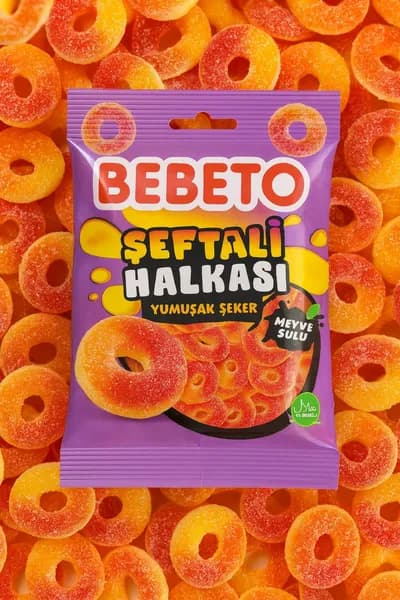Bebeto Фруктовые сладкие и веселые желейные конфеты 80 г