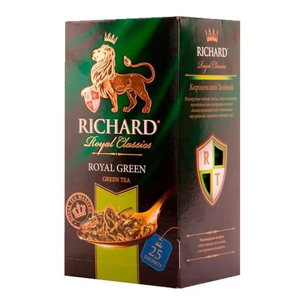 Чай зеленый Richard Royal Green в пакетиках 2 г х 25 шт