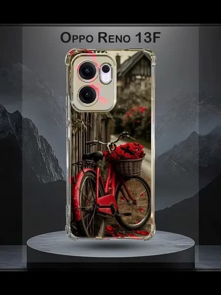 Чехол на Oppo Reno 13f с принтом велосипед