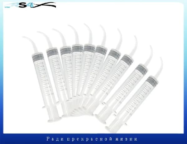 Изогнутый наконечник для оттиска зубов в наборе из 10 одноразовых шприцев бестселлер