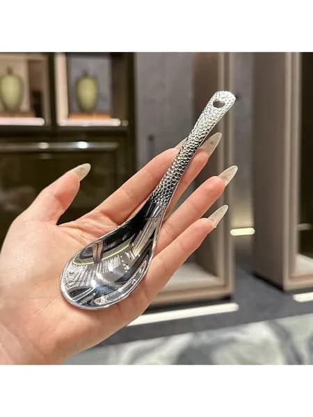 Ложка столовая серебристый