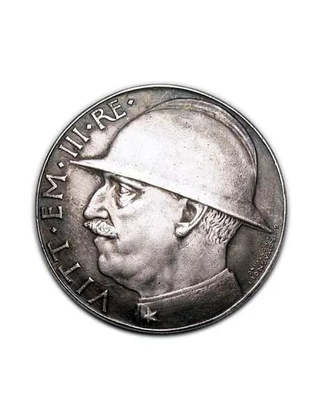 20 лир Италия 1928 года копия серебряной монеты
