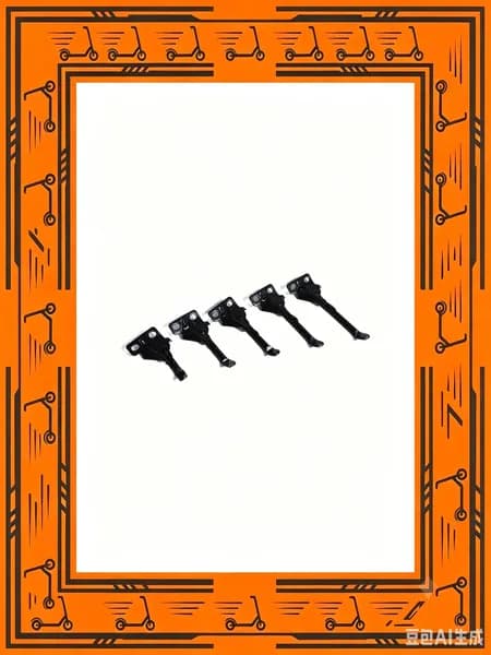 Подножка для скутера, 10/8" рама, металл, черный, 60 г, 13*5*2 см, подходит для электроскутеров