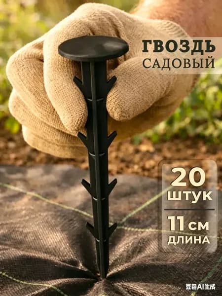 Скобы садовые110 х 30мм, Полипропилен, 20 шт