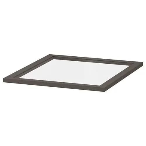 IKEA KOMPLEMENT стеклянная полка темно-серый (60509156)