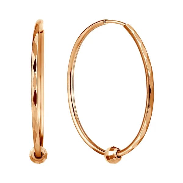 Золотые серьги DIAMANT-ONLINE 585 пробы
