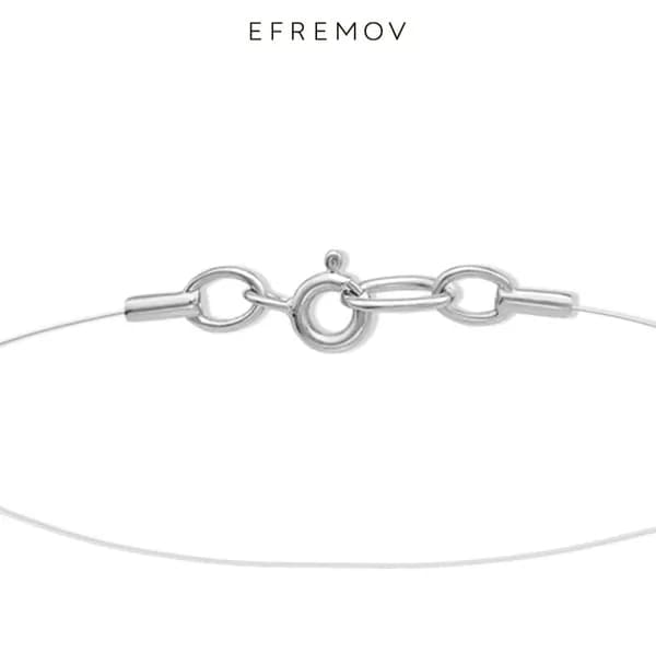 Колье серебро 925 с камнями, серебряное колье женское 925 Efremov 1600014364
