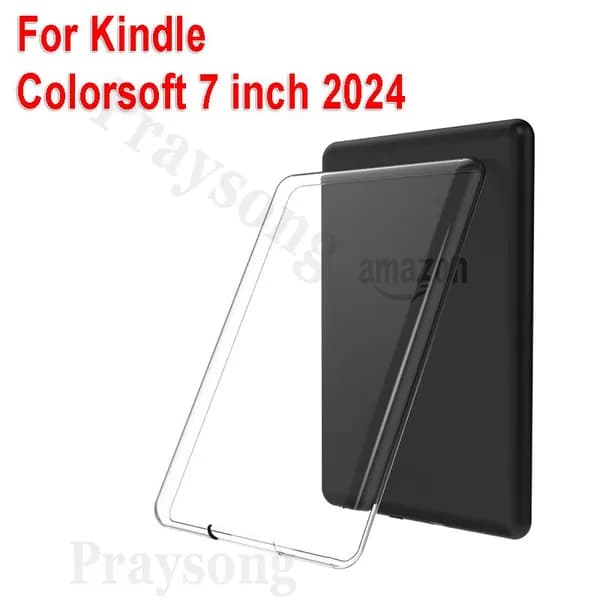 Прозрачный чехол с защитой от падения для Kindle Colorsoft чехол 7 дюйма для Kindle 12th 2024 ,мягкая защитная бумагаWhite Funda Ultra-Clear Ultra-Thin