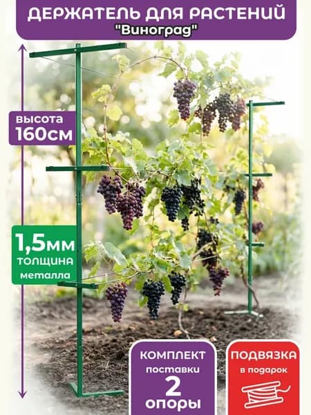 Шпалера садовая сборная для малины и винограда, 160 см