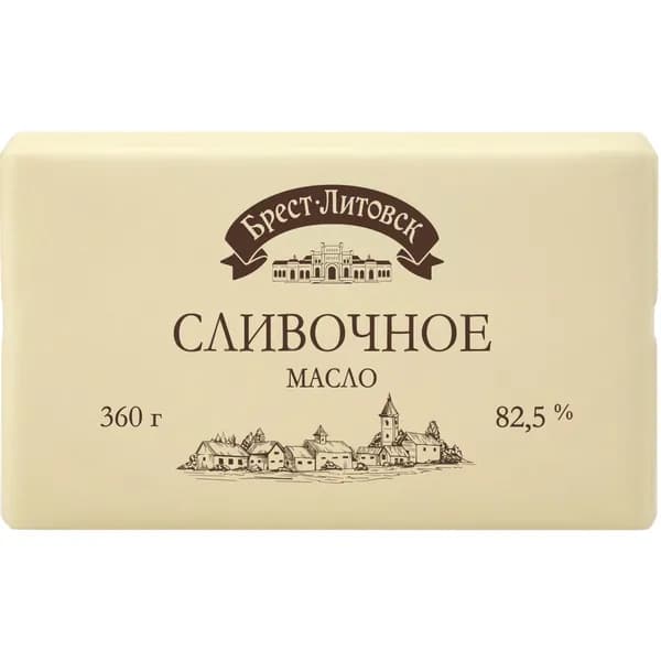 Масло сливочное 82,5%, 360 г, Брест-Литовск