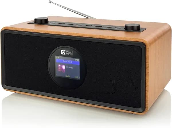 Hi-Fi интернет радио Ocean Digital WR-860 Wood (Радиостанции со всего мира, FM, DAB, Bluetooth, дисплей, USB/SD Playback, выход на наушник, пульт)