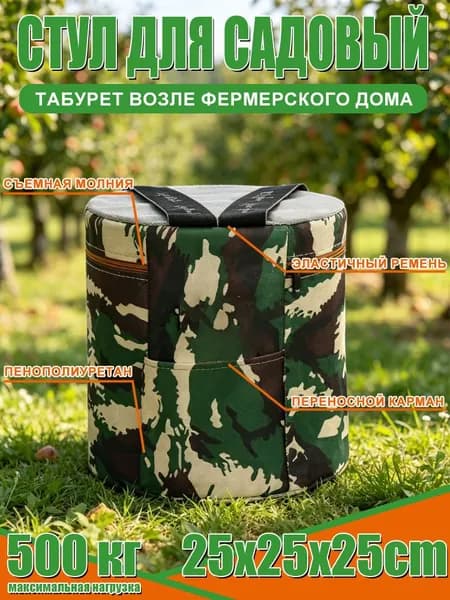 Садовый стул, Пенополиуретан, 25х25 см, 1 шт