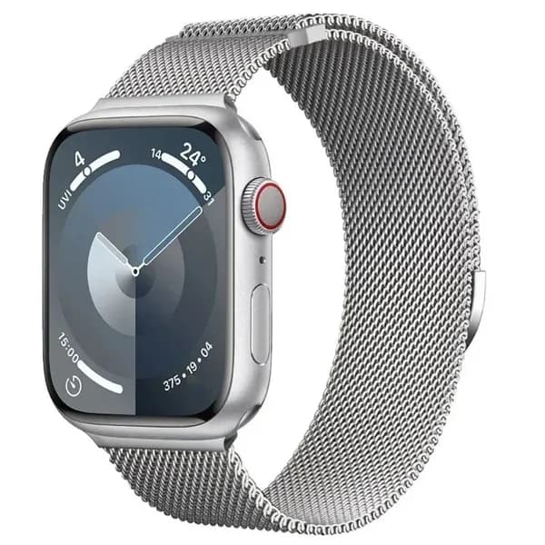 Ремешок с миланской петлей для Apple watch 9 8 7 41 мм 45 мм Ultra 2 49 мм, металлический ремешок Megnetic для iWatch 6543SE 44 мм 40 мм 42 мм