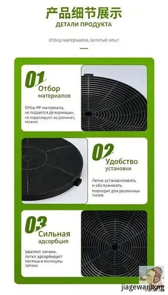 Активированный угольный фильтр для кухонной вытяжки, BOX 1200