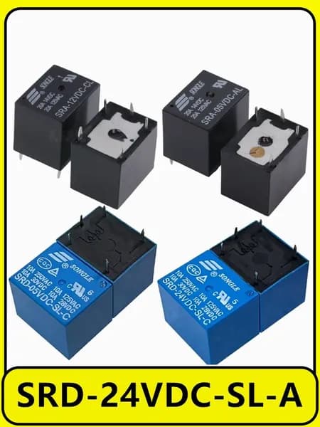 5 шт. реле SRD-24VDC-SL-A 4 фута 10A