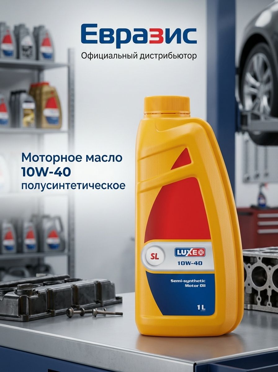 luxe 10W-40 Масло моторное, Полусинтетическое, 1 л