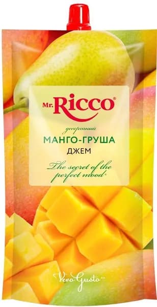 Mr.Ricco Джем десертный Манго-Груша, 300 мл /