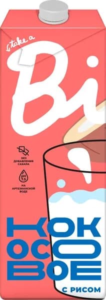 Напиток растительный пастеризованный TAKE A BITE Рисовый с кокосом, 1000мл, 1000мл2шт