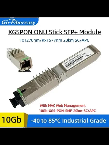 XGS-PON ONU Stick SFP+ 10G SC APC, Firmware 831