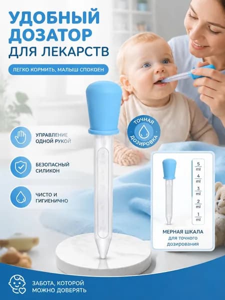 Шприц-дозатор для лекарств 1шт