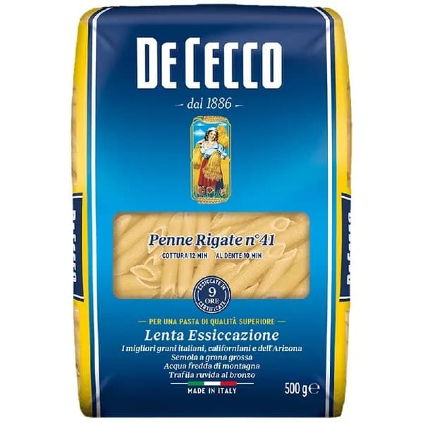 Макаронные изделия DE CECCO №41 Penne rigate (Пенне ригате) 500г